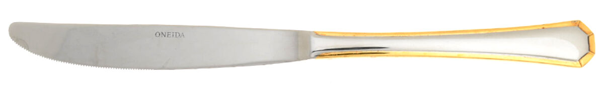Golden Katherine (Stainless, Gold Accent) Modern Solid Knife by Oneida Silver-1