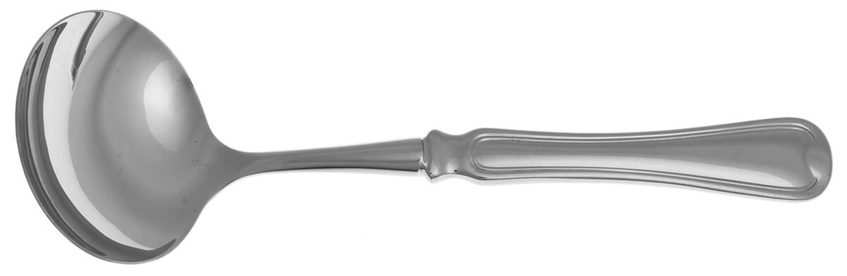 Flambe (Stainless) Gravy Ladle with No Spout Stainless Bowl HC by Oneida Silver-1