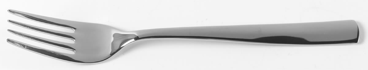 Strauss (Stainless, Plain) Medium Solid Cold Meat Serving Fork by Oneida Silver-1