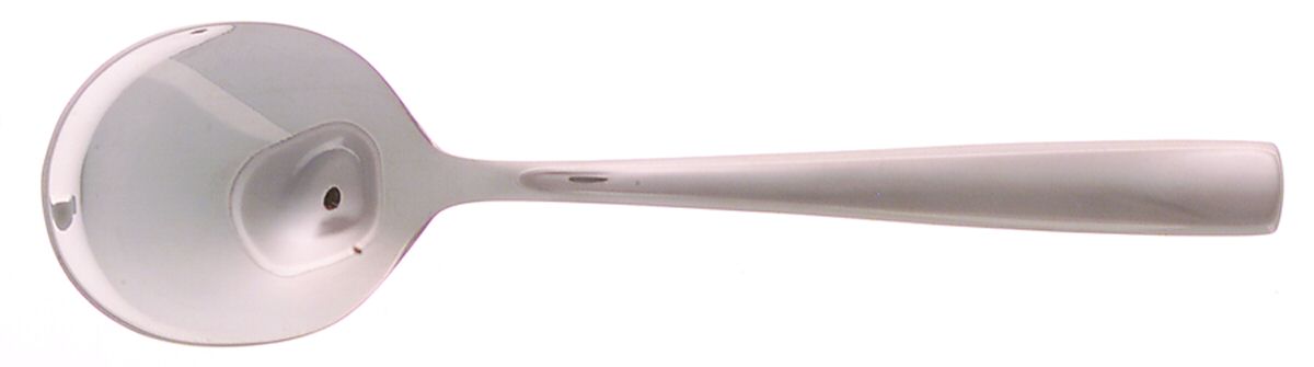 Strauss (Stainless, Plain) Round Bowl Soup Spoon (Cream Soup) by Oneida Silver-1