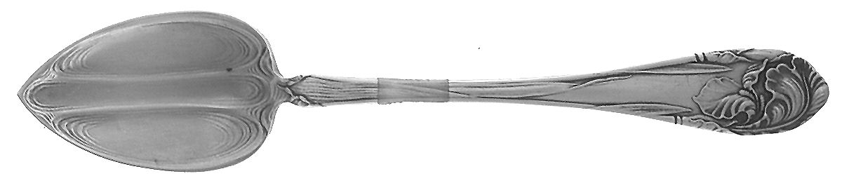 Flower De Luce (Silverplate, 1904, Monograms) Fruit/Orange Spoon by Oneida Silver-1