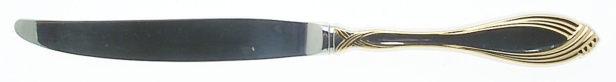 Golden Heiress (Gold Accent) Modern Hollow Knife by Oneida Silver-1