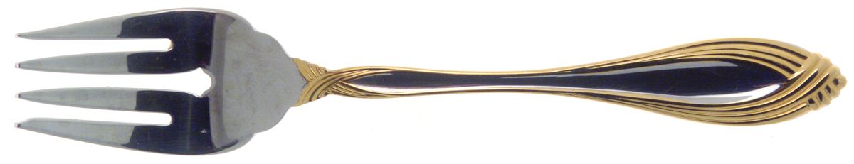 Golden Heiress (Gold Accent) Individual Salad Fork by Oneida Silver-1
