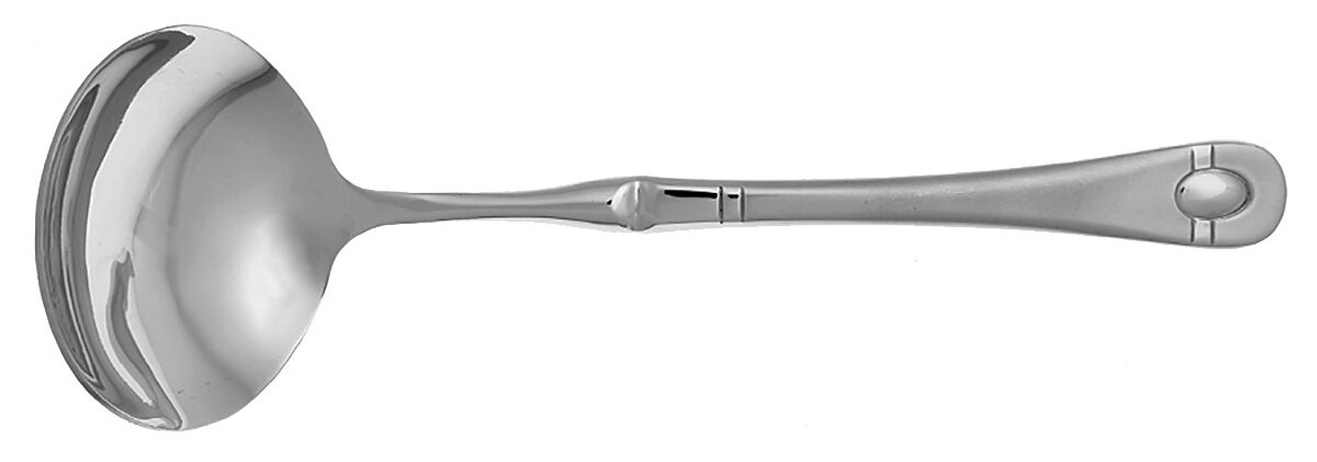 Satin Jupiter (Stainless) Gravy Ladle with No Spout Stainless Bowl HC by Oneida Silver-1