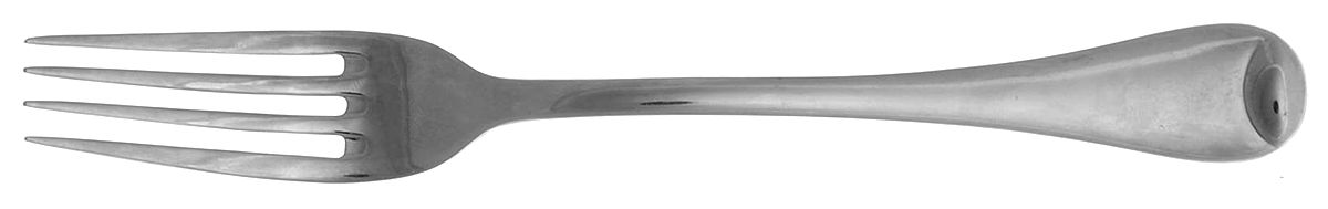 Islet (Stainless) Large Solid Cold Meat Serving Fork by Oneida Silver-1