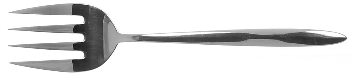 Essence (Stainless) Medium Solid Cold Meat Serving Fork by Oneida Silver-1
