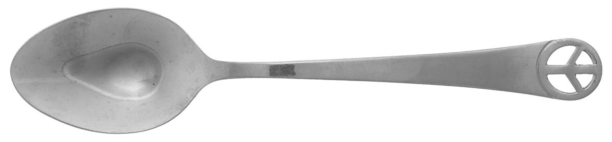 Peace Sign (Stainless) Place/Oval Soup Spoon by Oxford Hall-1