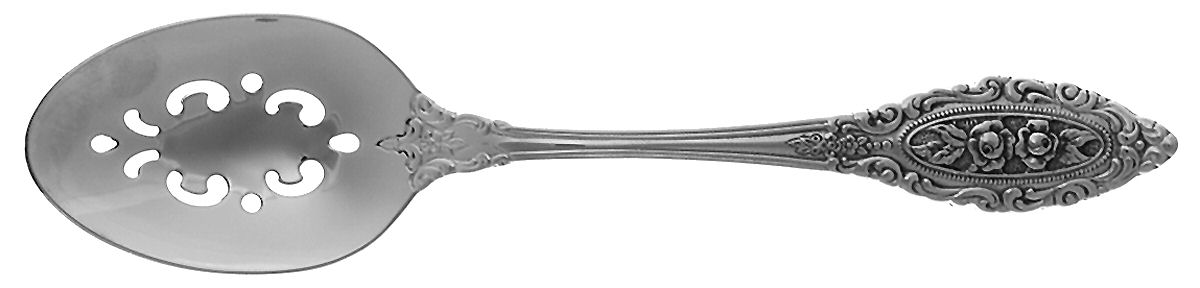 Grand Majesty (Stainless) Pierced Tablespoon (Serving Spoon) by Oneida Silver-1