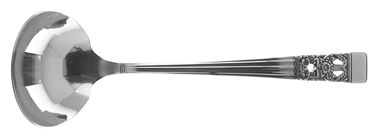 Coronation (Stainless) Solid Gravy Ladle by Oneida Silver-1