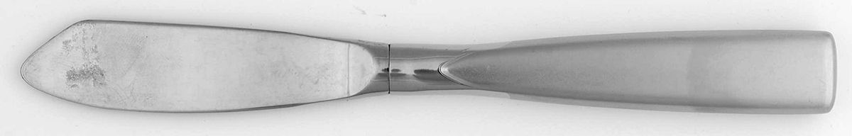 Stiletto (Stainless) Hollow Handle Master Butter Knife by Oneida Silver-1