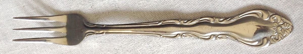 OXH1G (GOLD ELECTROPLATE) Cocktail/Seafood Fork by Oxford Hall-1