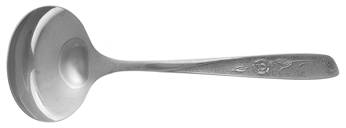 Sweet Briar (Stainless, Textured) Solid Gravy Ladle by Oneida Silver-1