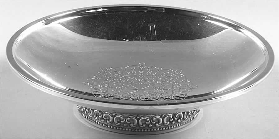 Spanish Crown (Silverplate, Hollowware) Small Silverplate Bon Bon Bowl by Oneida Silver-1