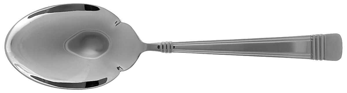 Lynwood (Stainless) Solid Smooth Casserole Spoon by Oneida Silver-1