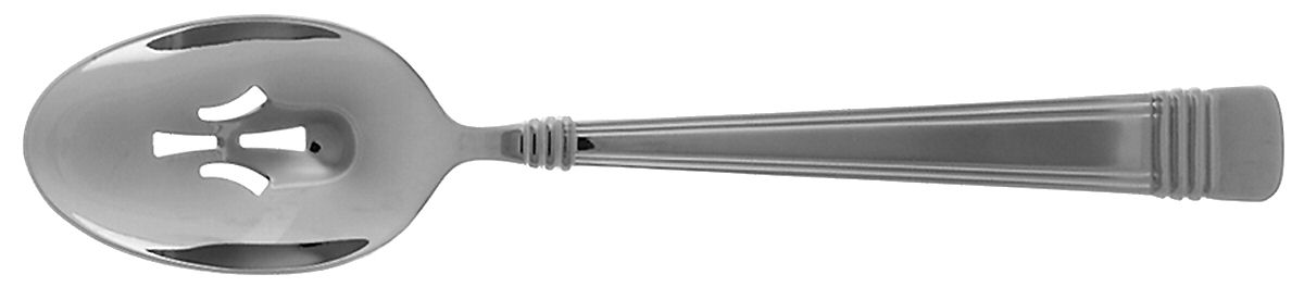 Lynwood (Stainless) Pierced Tablespoon (Serving Spoon) by Oneida Silver-1