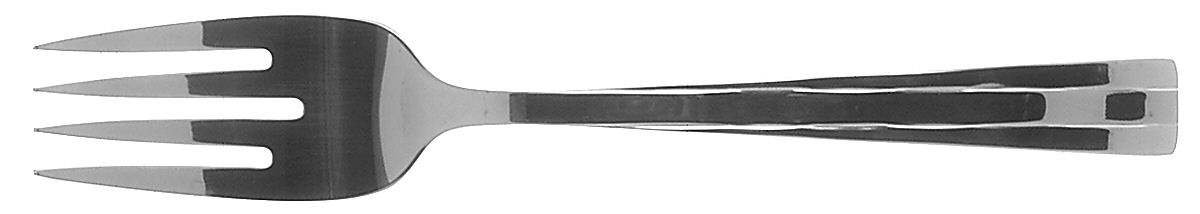 Camden (Stainless) Medium Solid Cold Meat Serving Fork by Oneida Silver-1