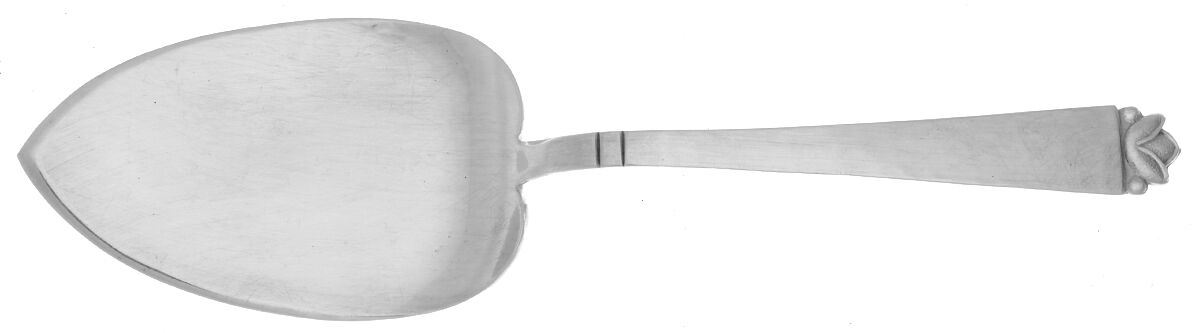 Oak Leaf (Sterling, 1965, Onc, Signature Mark) Large Solid Pie Knife by Old Newbury-1