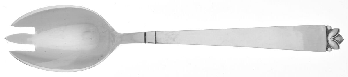 Oak Leaf (Sterling, 1965, Onc, Signature Mark) Ice Cream Fork by Old Newbury-1