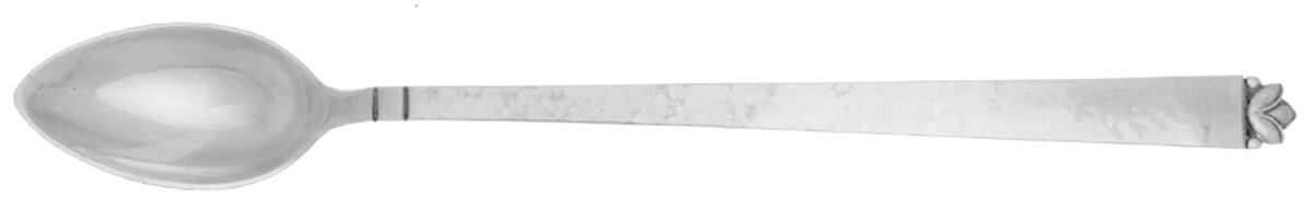 Oak Leaf (Sterling, 1965, Onc, Signature Mark) Iced Tea Spoon by Old Newbury-1