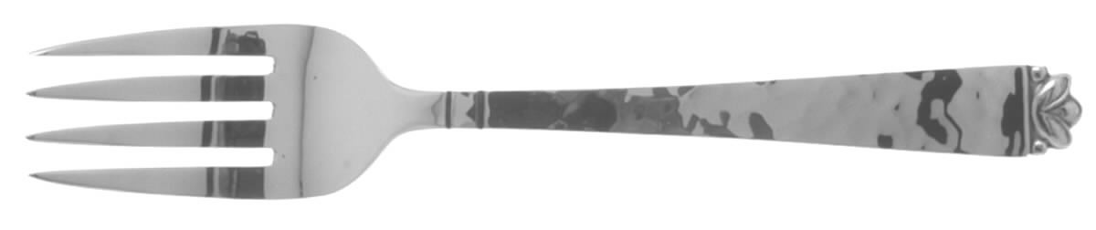 Oak Leaf (Sterling, 1965, Onc, Signature Mark) Individual Salad Fork by Old Newbury-1