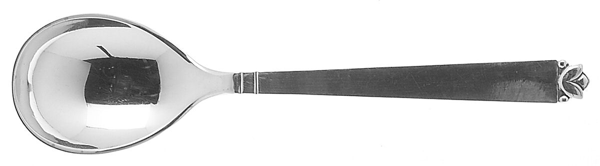 Oak Leaf (Sterling, 1965, Onc, Signature Mark) Sugar Spoon by Old Newbury-1