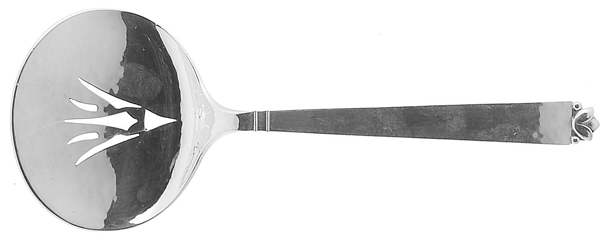Oak Leaf (Sterling, 1965, Onc, Signature Mark) Tomato Server, Solid Piece by Old Newbury-1