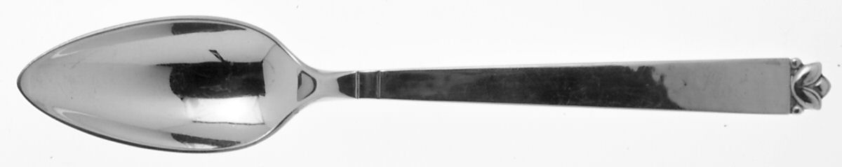 Oak Leaf (Sterling, 1965, Onc, Signature Mark) Fruit/Orange Spoon by Old Newbury-1