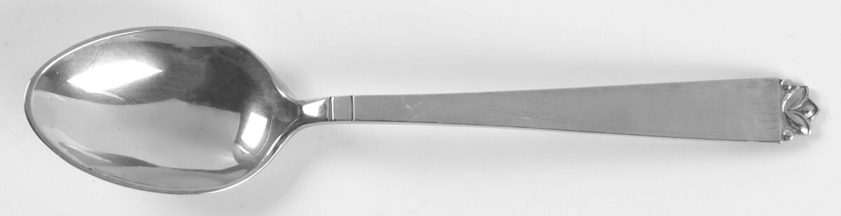 Oak Leaf (Sterling, 1965, Onc, Signature Mark) Dessert/Oval Soup Spoon by Old Newbury-1