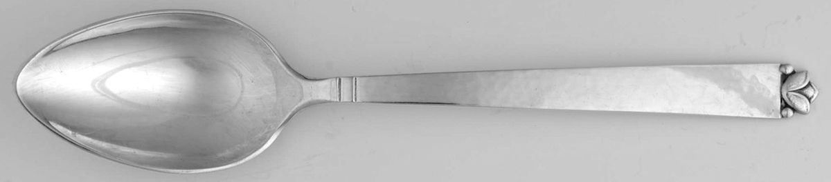 Oak Leaf (Sterling, 1965, Onc, Signature Mark) Tablespoon (Serving Spoon) by Old Newbury-1