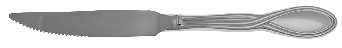 Axis (Stainless) Steak Knife Individual Hollow, Serrate HC by Oneida Silver-1