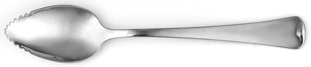 Distinction (Stainless, No Wings, Glossy) Fruit/Orange Spoon by Oneida Silver-1