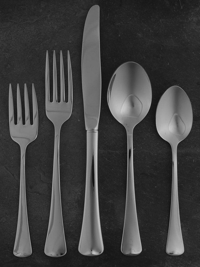 Distinction (Stainless, No Wings, Glossy) 40 Piece Estate Set by Oneida Silver-1