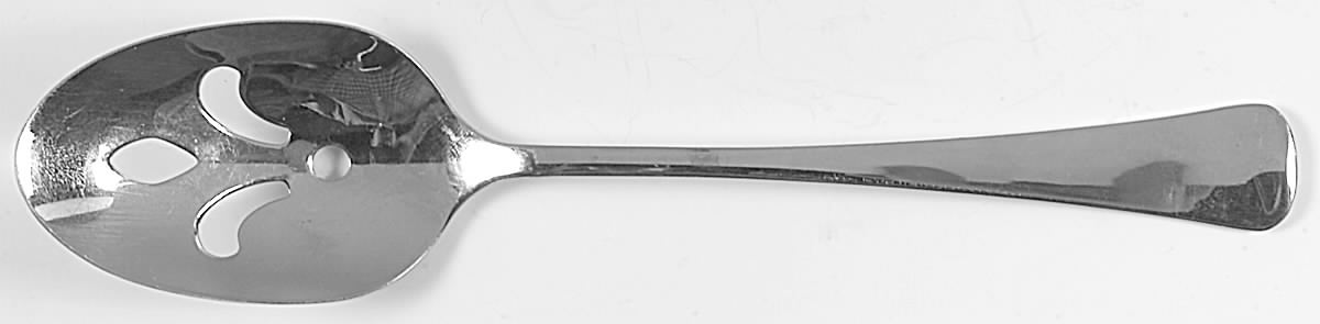 Distinction (Stainless, No Wings, Glossy) Pierced Tablespoon (Serving Spoon) by Oneida Silver-1