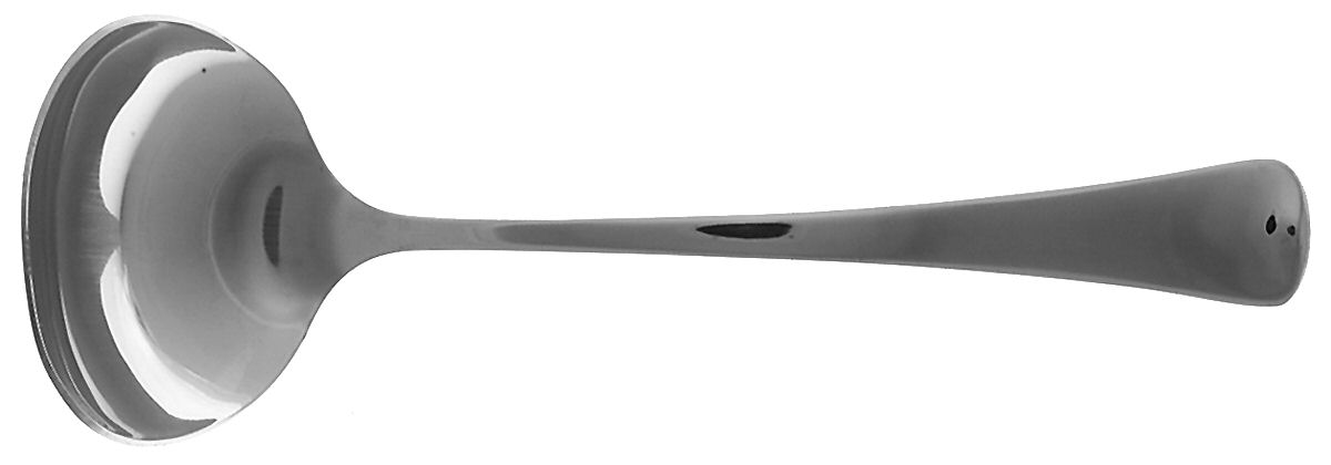 Distinction (Stainless, No Wings, Glossy) Solid Gravy Ladle by Oneida Silver-1