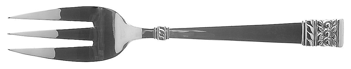 Brocade (Stainless) Medium Solid Cold Meat Serving Fork by Oneida Silver-1