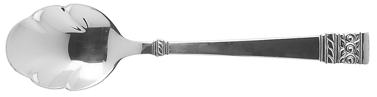 Brocade (Stainless) Sugar Shell Spoon by Oneida Silver-1