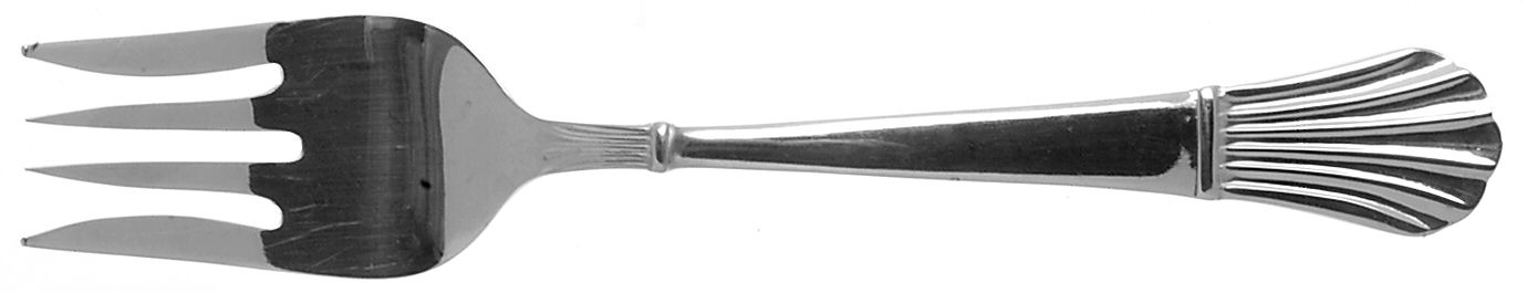 Quintet (Stainless) Large Solid Cold Meat Serving Fork by Oneida Silver-1