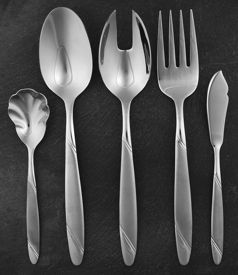 Risotto (Stainless) 5 Piece Hostess Set by Oneida Silver-1