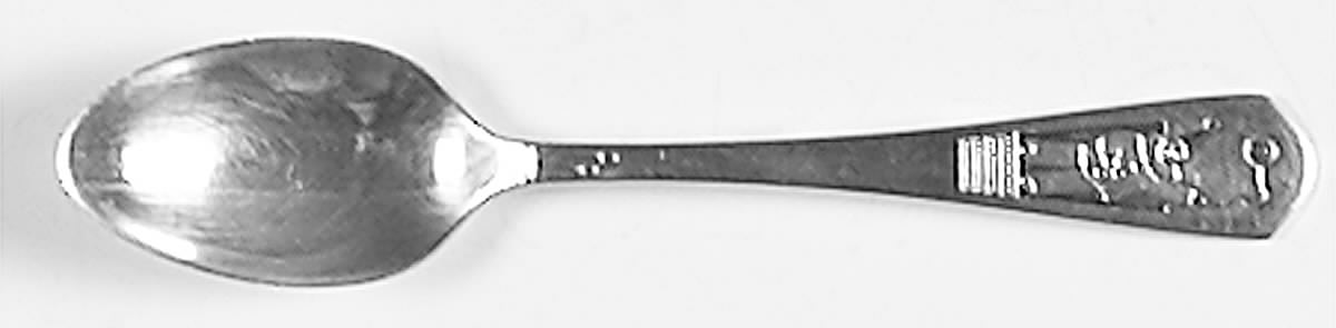 OHS192 (SILVERPLATE) Straight Handle Baby Spoon by Oneida Silver-1