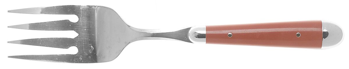 Palette-Crimson (Stainless) Medium Solid Cold Meat Serving Fork by Oneida Silver-1