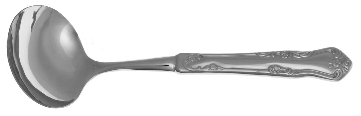 Azalea (Stainless) Gravy Ladle with No Spout Stainless Bowl HC by Oneida Silver-1