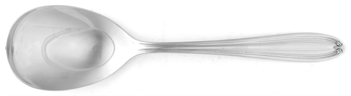 OHS196 (STAINLESS) Solid Smooth Casserole Spoon by Oneida Silver-1