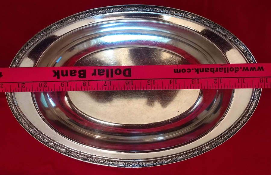 Ashby (Silverplate, Hollowware) Medium Silverplate Oval Vegetable Bowl by Oneida Silver-1