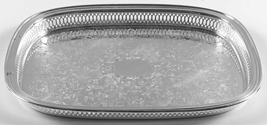 OHS206 (Silverplate, Hollowware) 15" Gallery Tray by Oneida Silver-1