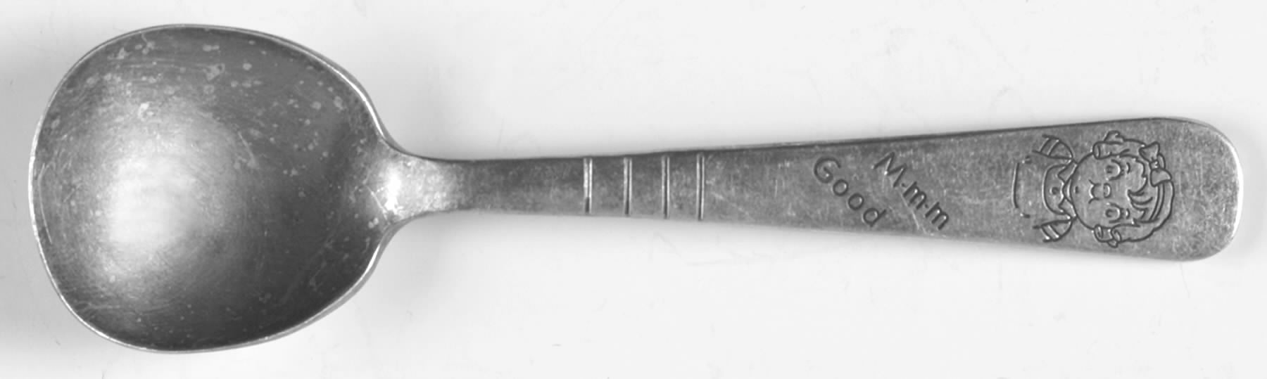 Campbell Soup Kids (Silverplate) Straight Handle Baby Spoon by Oneida Silver-1