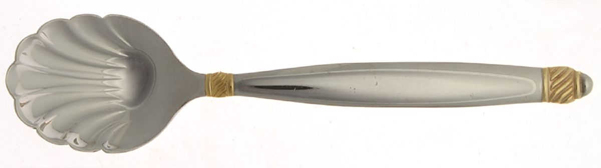 Daphne (Stainless) Sugar Shell Spoon by Oneida Silver-1