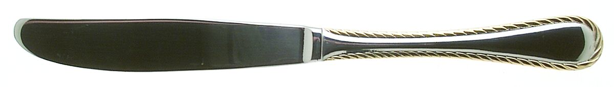 Golden Belmont (Stainless, Gold Accent) Modern Solid Knife by Oneida Silver-1