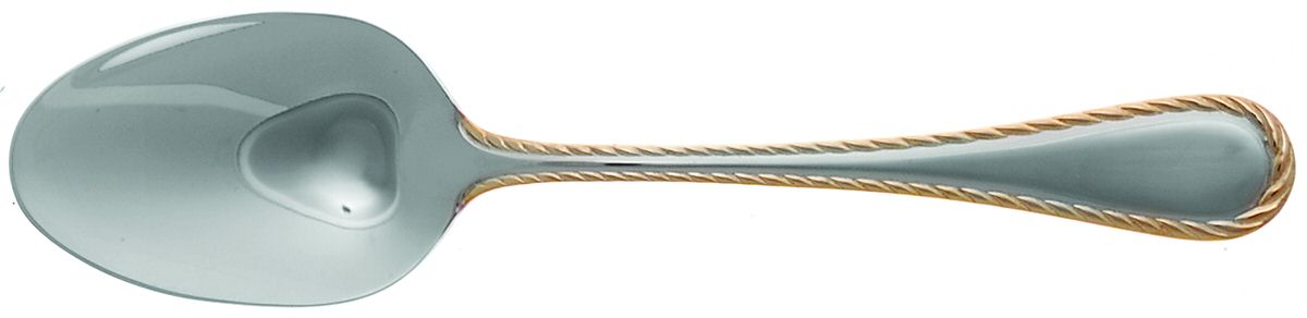 Golden Belmont (Stainless, Gold Accent) Tablespoon (Serving Spoon) by Oneida Silver-1