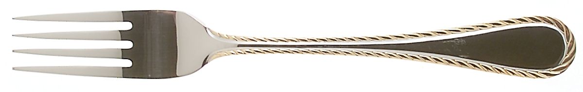 Golden Belmont (Stainless, Gold Accent) Fork by Oneida Silver-1