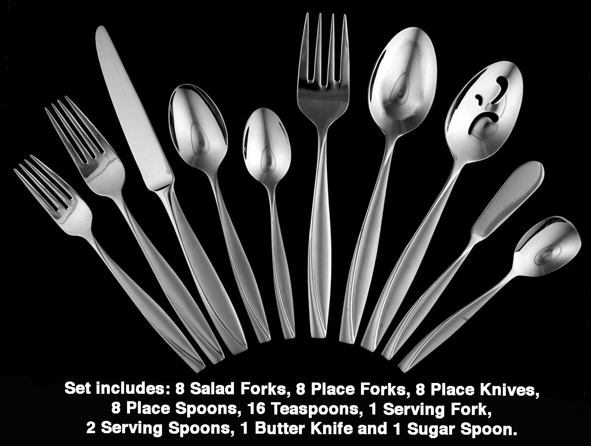 Camlynn Cleo (Stainless) 53 Piece Set by Oneida Silver-1